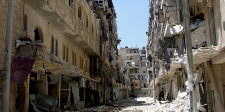 알레포의 한 거리, 최근 이 도시는 격렬한 무력충돌에 휩싸였다 ©MSF