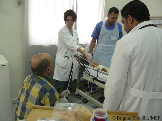 국경없는의사회는 암만에서 시리아 분쟁 피해자들에 대한 외과 치료를 제공하고 있다.