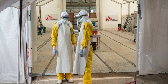 라이베리아에서 새롭게 나타나는 에볼라 감염자 수가 감소하고 있다.©Yann Libessart/MSF