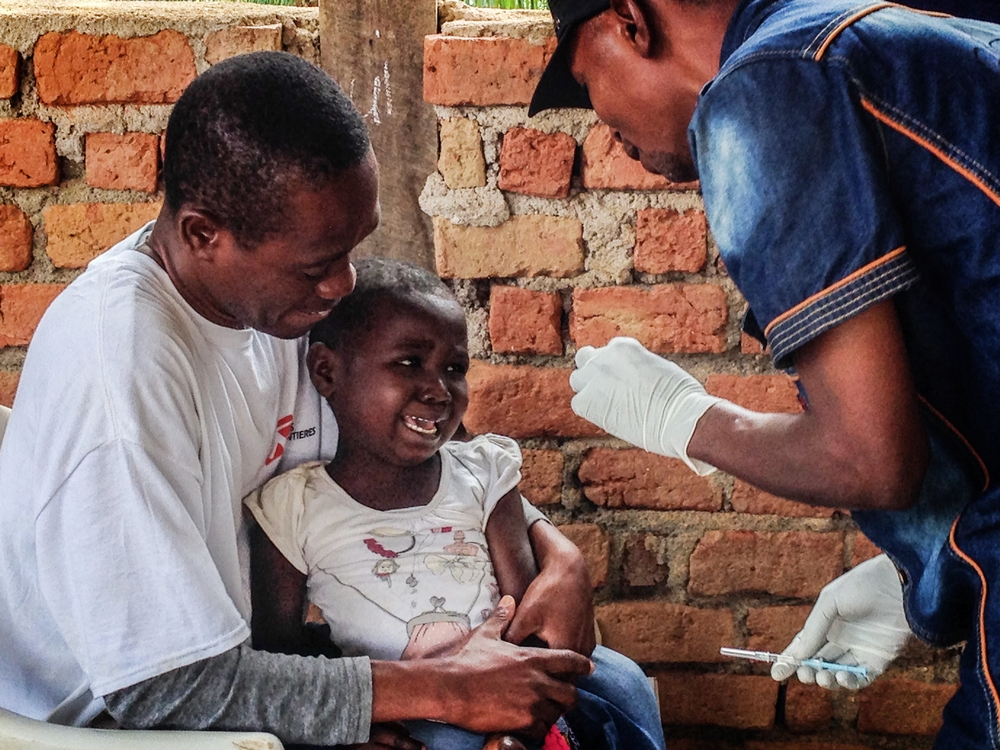 국경없는의사회가 콩고민주공화국 분야키리 지역에서 예방접종 활동을 진행했다. ⓒ국경없는의사회/MSF