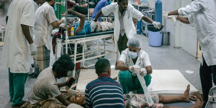 예멘 아덴 시의 한 병원 응급실의 모습 ⓒGuillaume Binet/MYOP