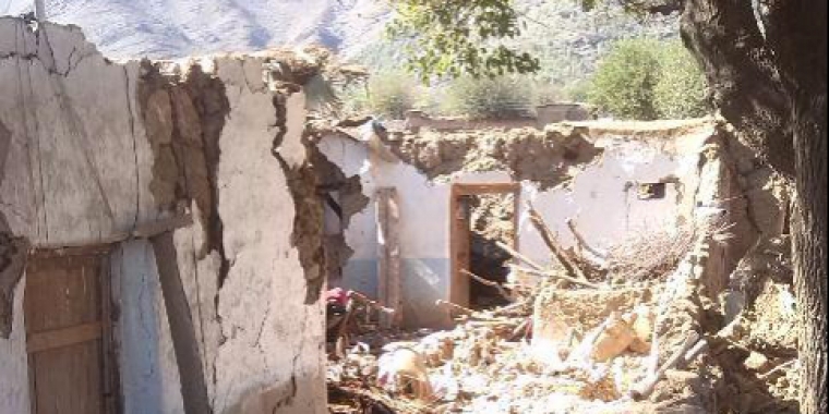 연방직할부족지역(FATA) 내 바자우르(Bajaur) 부족 지역 살라자이 마을의 가옥들이 무너진 모습 ©MSF